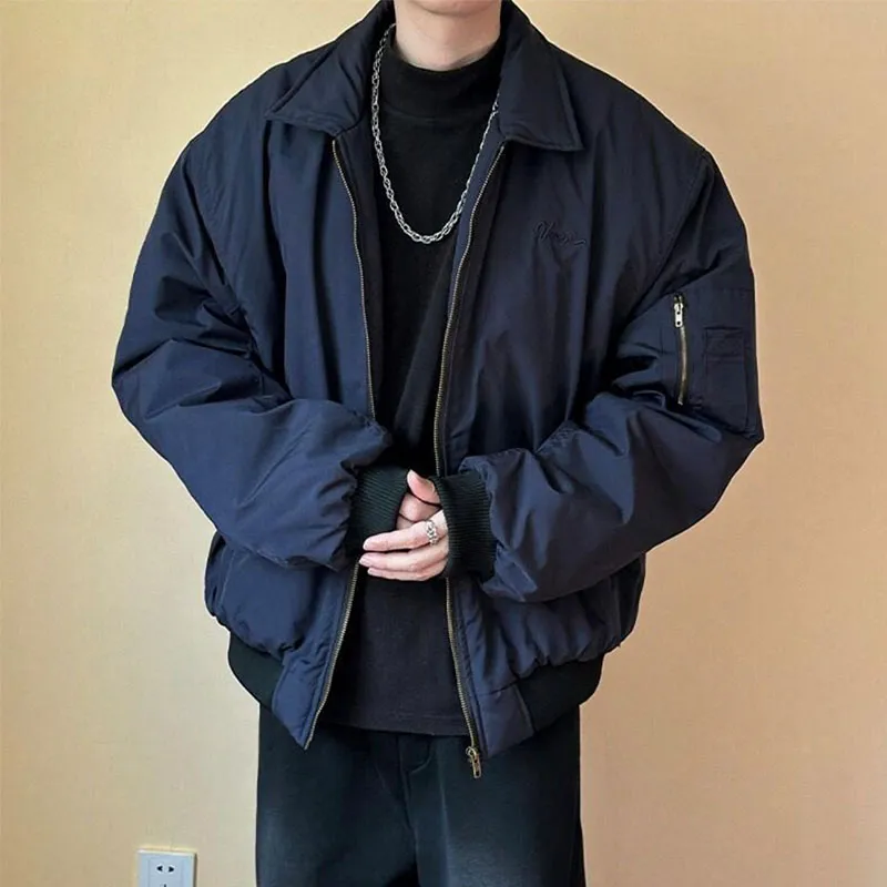 TESTUNG Jackets Coats Unisex Dark Blue-5