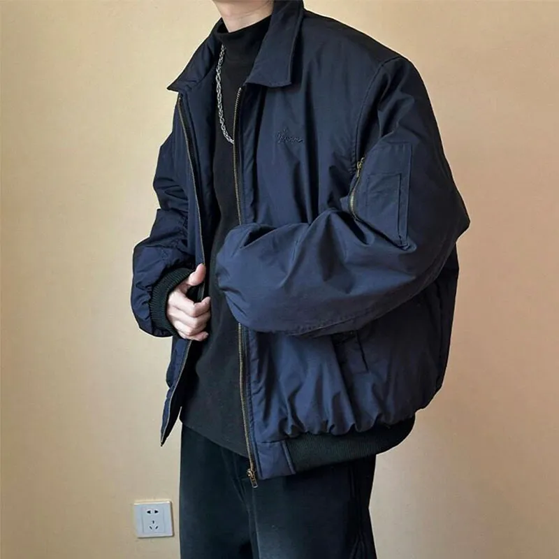TESTUNG Jackets Coats Unisex Dark Blue-3