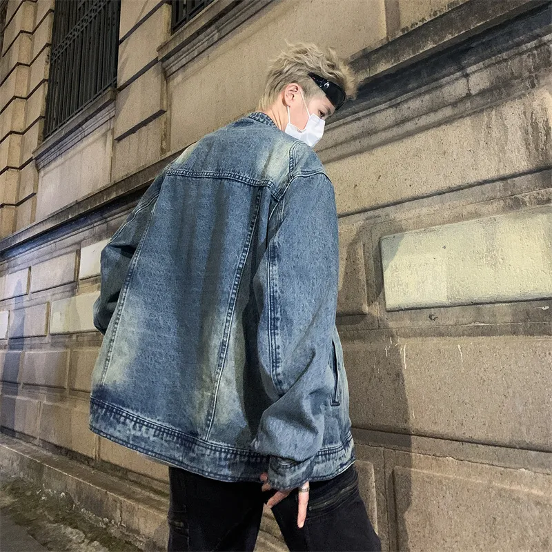 TESTUNG Denim Jacket Unisex Blue-4