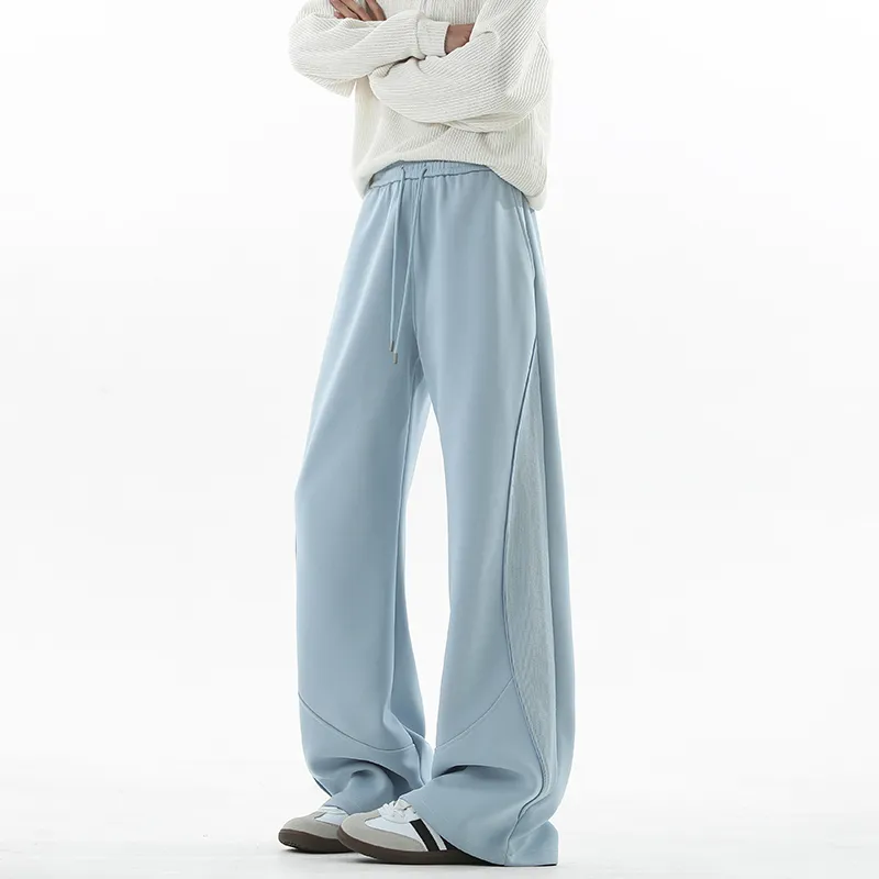 TESTUNG Casual Pants Unisex White Heather Gray-8