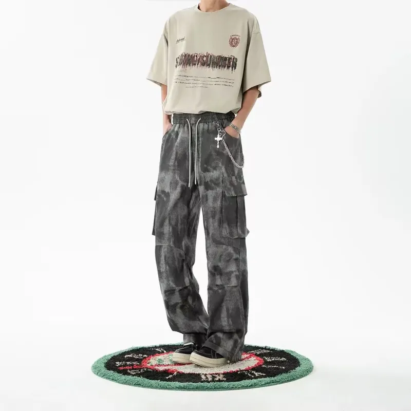 TESTUNG Casual Pants Unisex Image Color-4