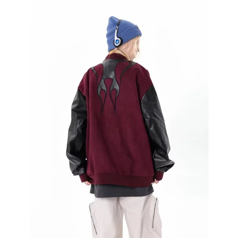TESTUNG Jackets Unisex Red-2