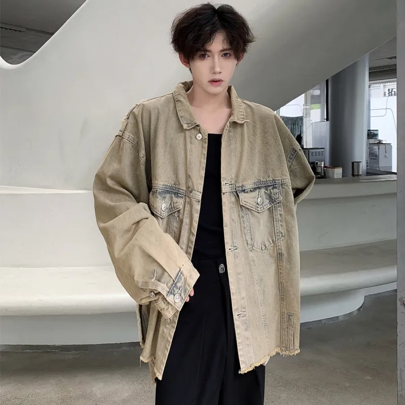 TESTUNG Denim Jacket Unisex Yellow Mud-2