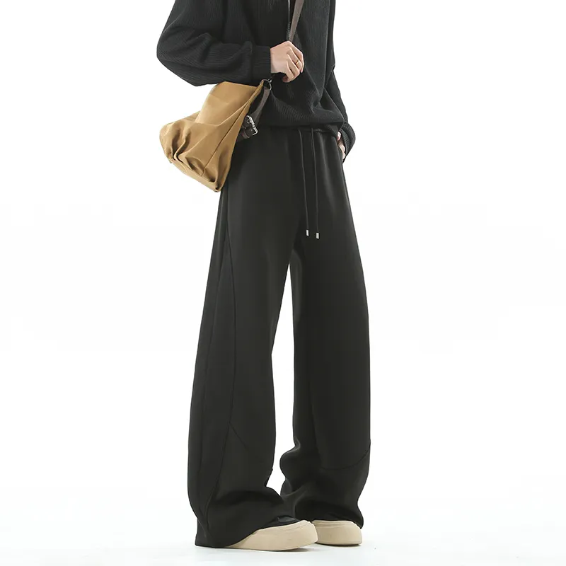 TESTUNG Casual Pants Unisex White Heather Gray-17