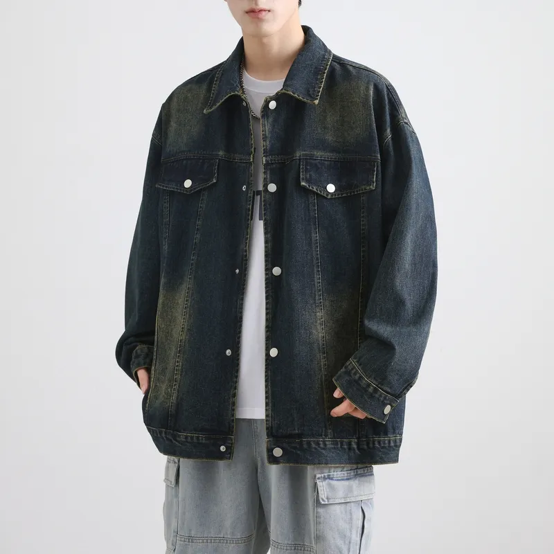 TESTUNG Denim Jacket Unisex Blue-3