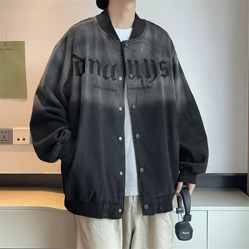 TESTUNG Denim Jacket Unisex Black-2
