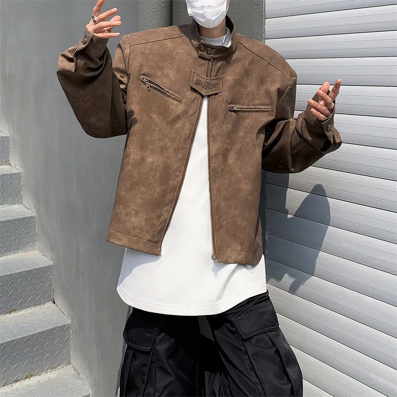 TESTUNG Jackets & Coats Unisex Brown-4