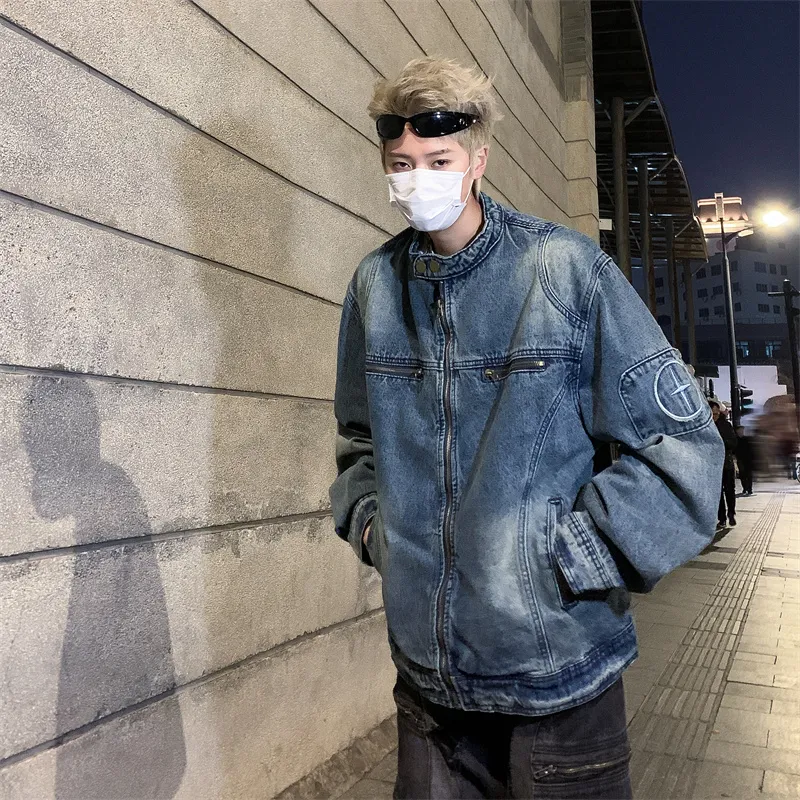 TESTUNG Denim Jacket Unisex Blue-1