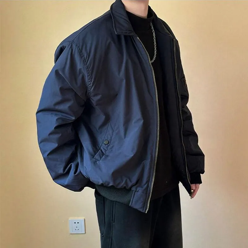 TESTUNG Jackets Coats Unisex Dark Blue-2