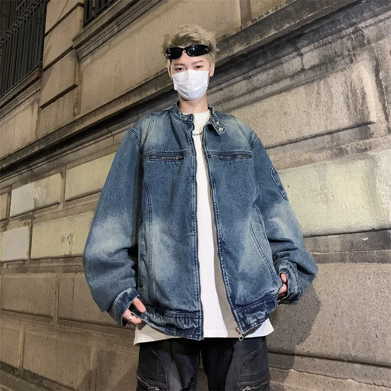 TESTUNG Denim Jacket Unisex Blue-2