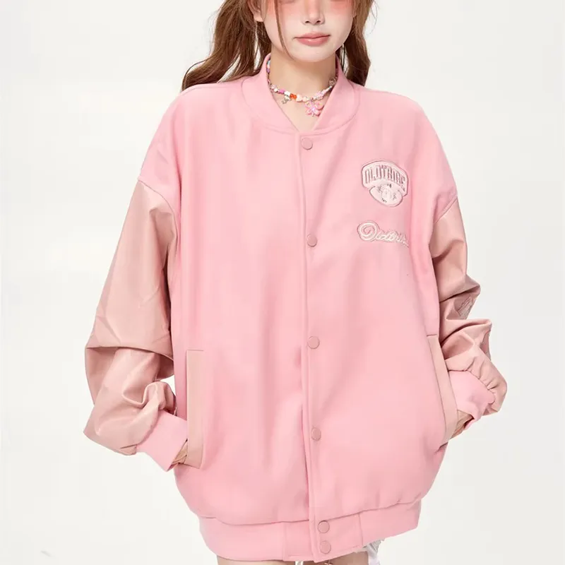 TESTUNG Jackets Unisex Pink-2