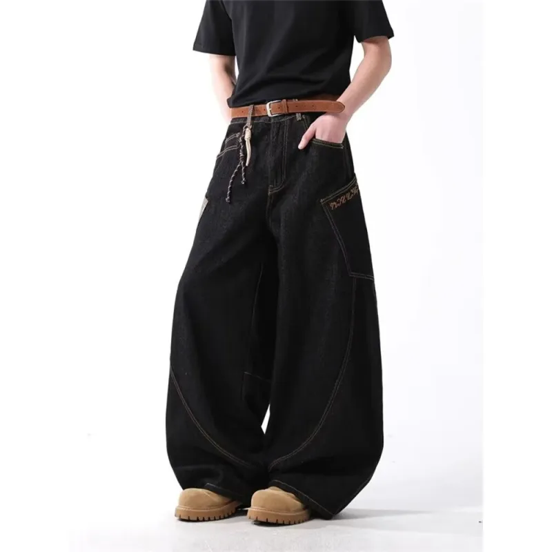 TESTUNG Jeans Unisex Black Blue-3