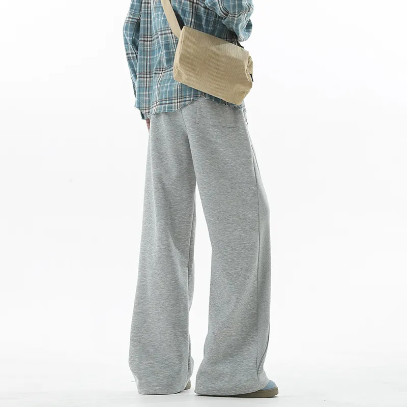 TESTUNG Casual Pants Unisex White Heather Gray-13