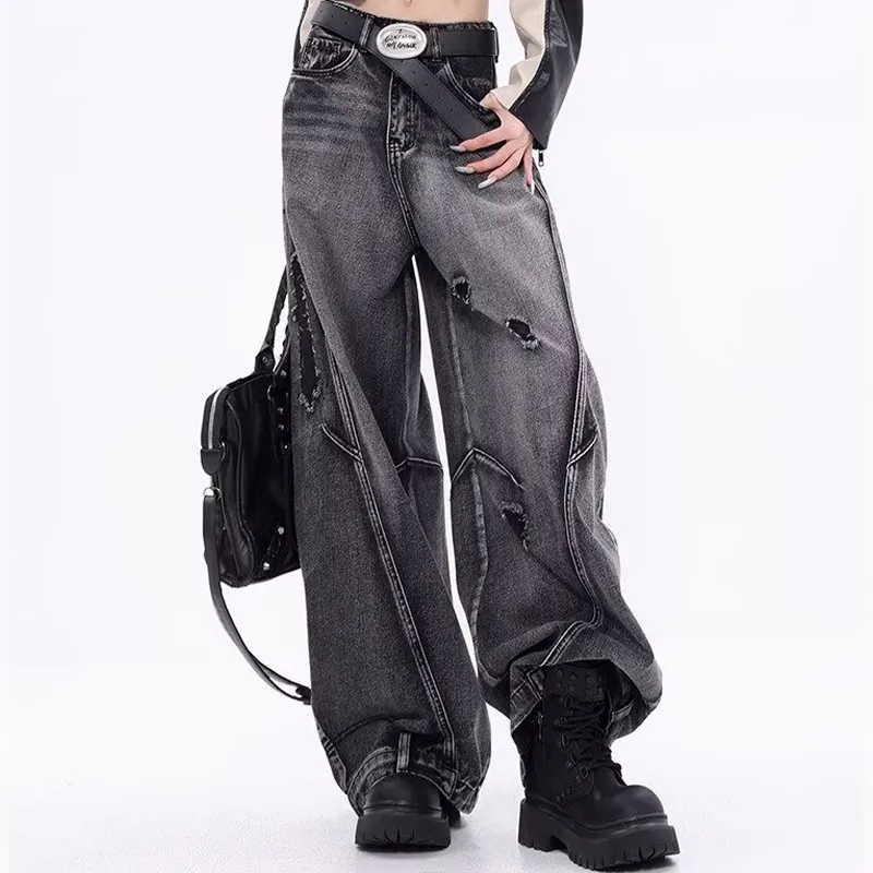 TESTUNG Jeans Unisex Black-4
