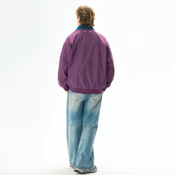 TESTUNG Jackets Coats Unisex Grape Purple