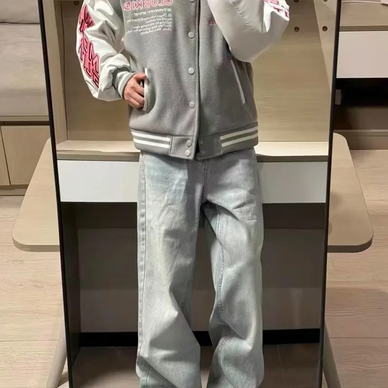 TESTUNG Jackets Unisex Gray-3