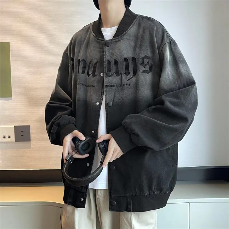 TESTUNG Denim Jacket Unisex Black-5