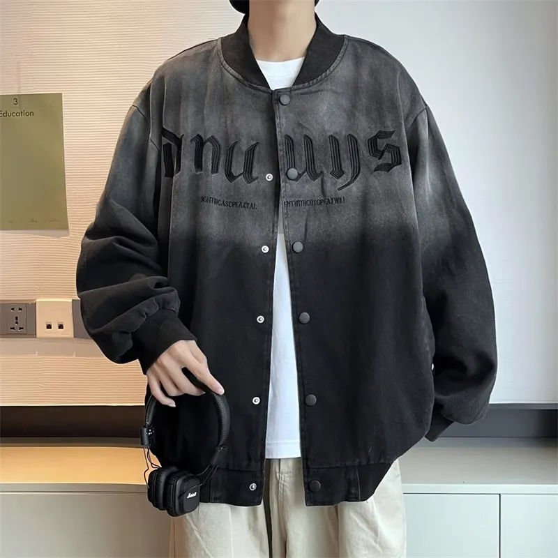 TESTUNG Denim Jacket Unisex Black-4