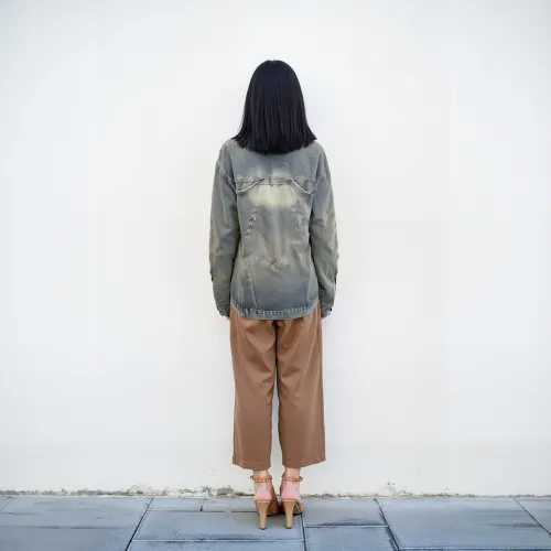 TESTUNG Denim Jacket Unisex Blue