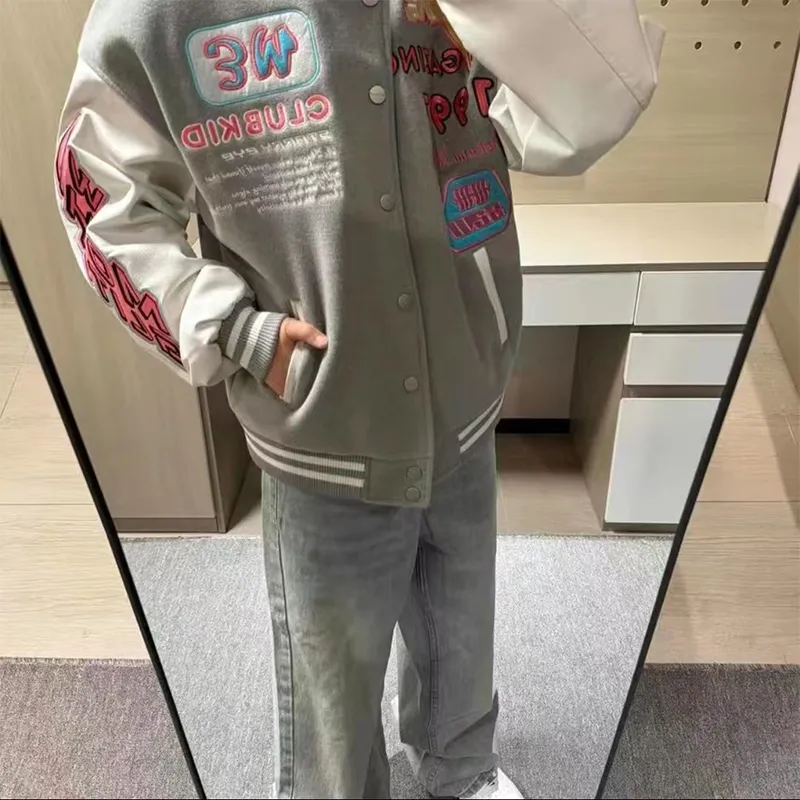 TESTUNG Jackets Unisex Gray-2