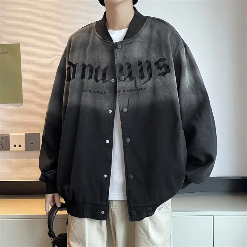 TESTUNG Denim Jacket Unisex Black-3