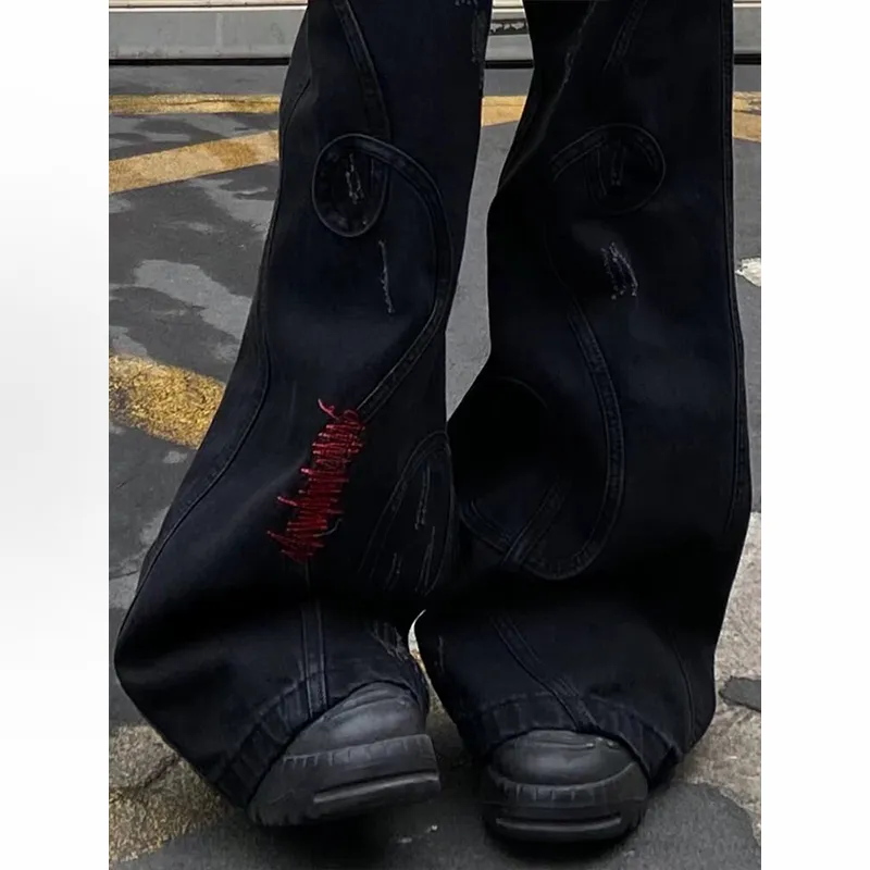 TESTUNG Jeans Unisex Black-5