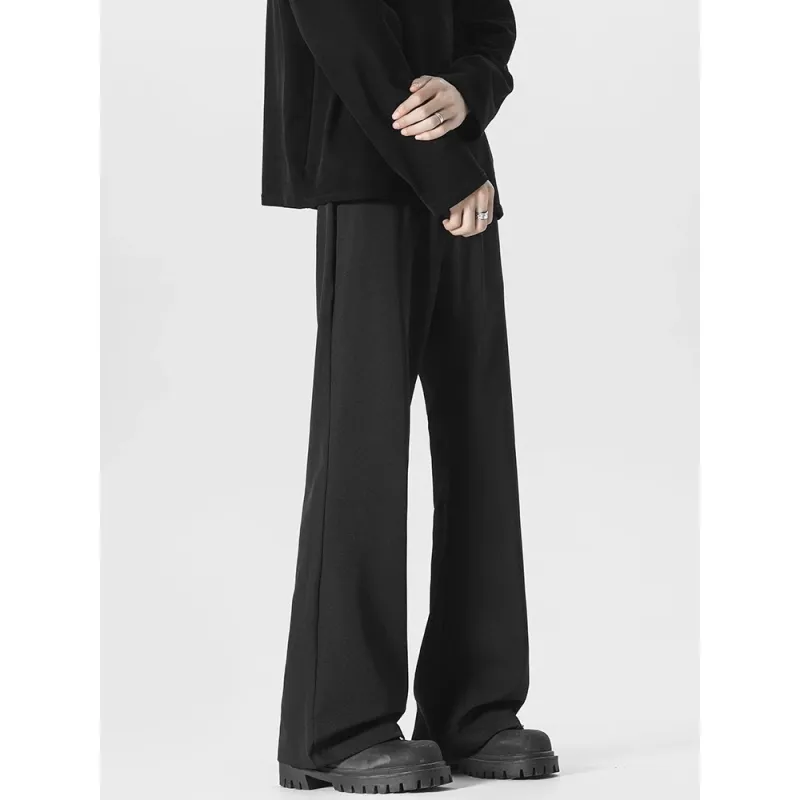 TESTUNG Casual Pants Unisex Black-3