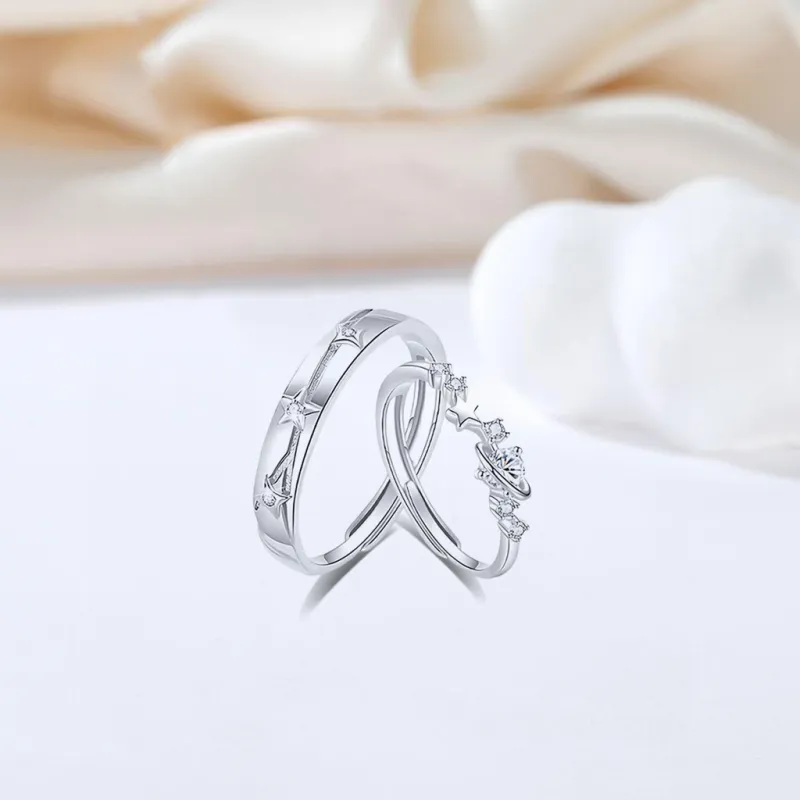 SEEPD Colored Glaze Zircon Ring Unisex-1