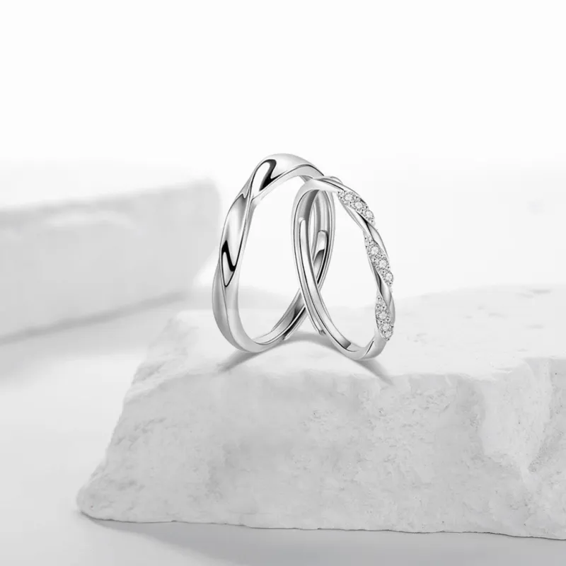 SEEPD Colored Glaze Zircon Ring Unisex-2