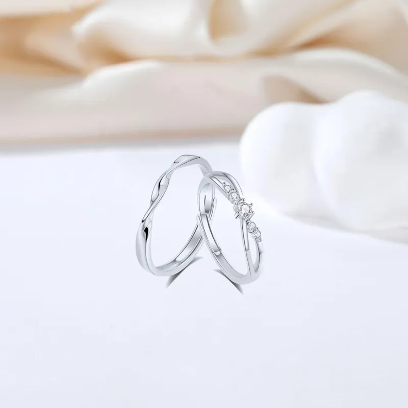 SEEPD Colored Glaze Zircon Ring Unisex-4