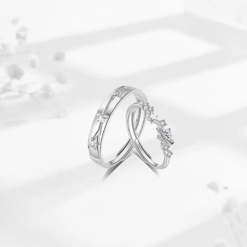 SEEPD Colored Glaze Zircon Ring Unisex-4