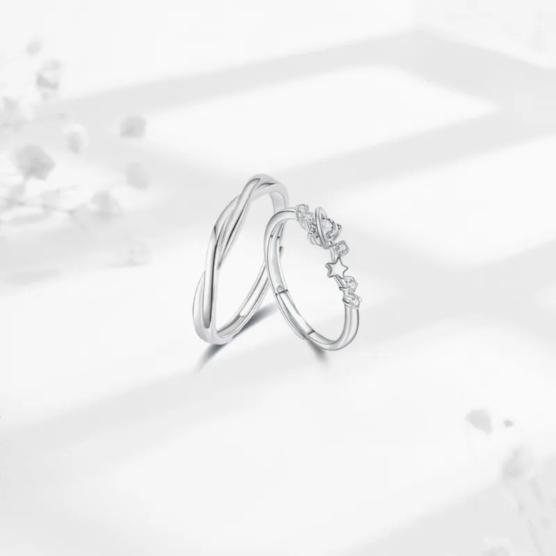 SEEPD Colored Glaze Zircon Ring Unisex-2