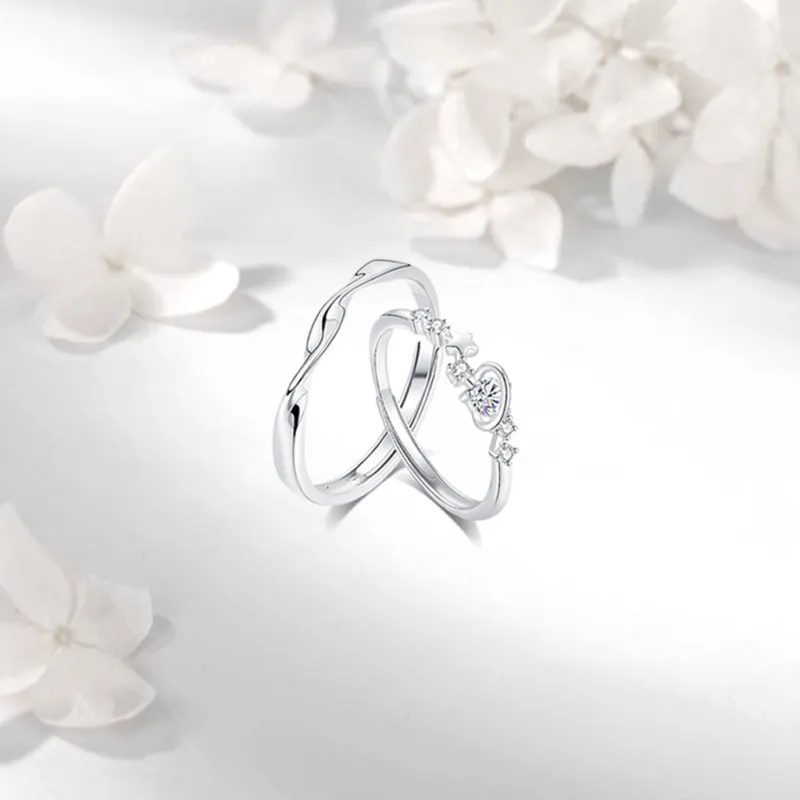 SEEPD Colored Glaze Zircon Ring Unisex-3