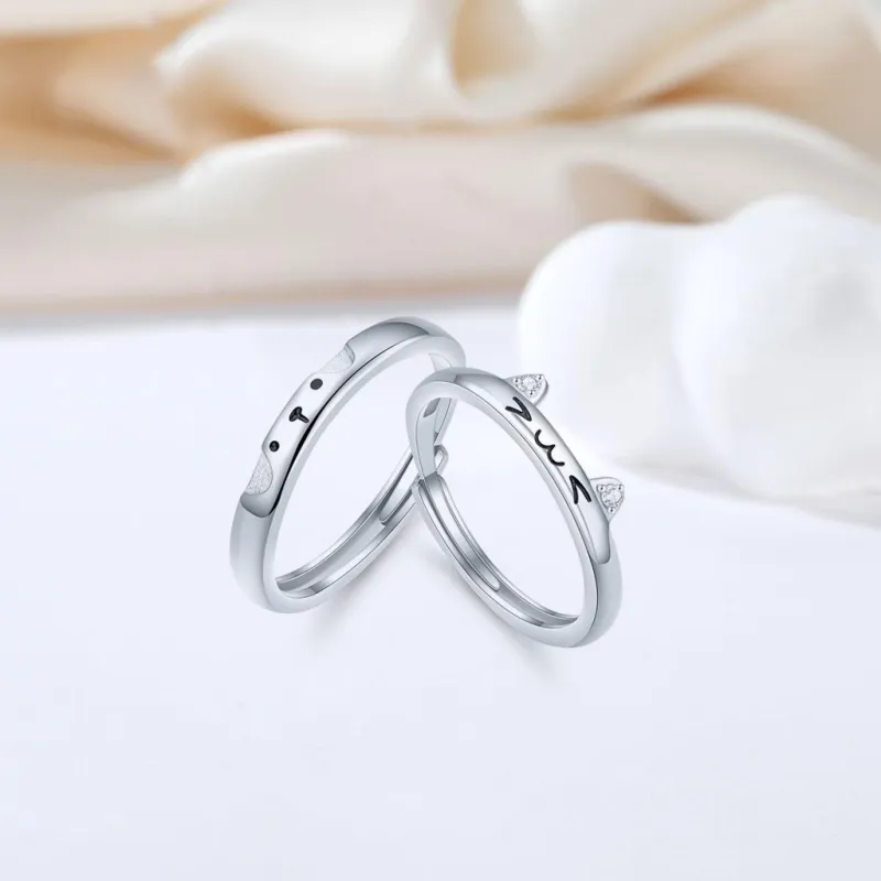 SEEPD Colored Glaze Zircon Ring Unisex-4