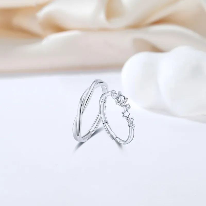 SEEPD Colored Glaze Zircon Ring Unisex-3