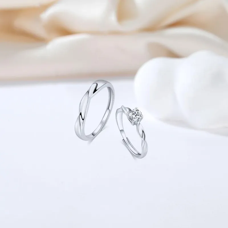 SEEPD Colored Glaze Zircon Ring Unisex-3