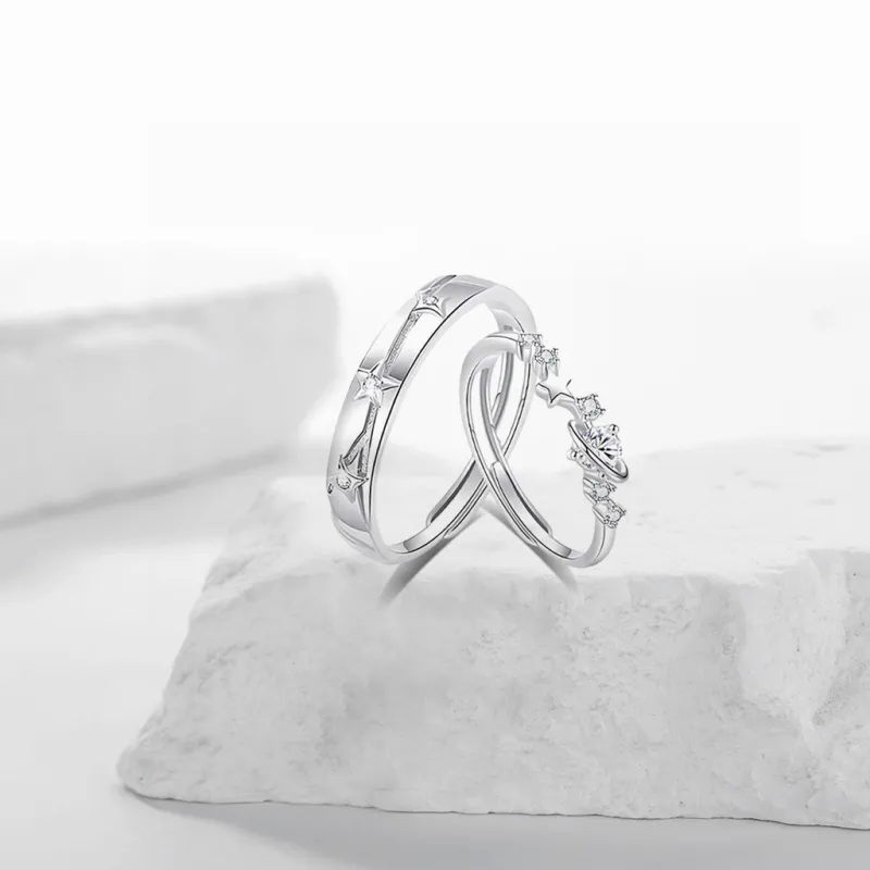 SEEPD Colored Glaze Zircon Ring Unisex-3
