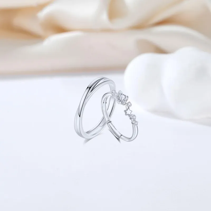 SEEPD Colored Glaze Zircon Ring Unisex-4