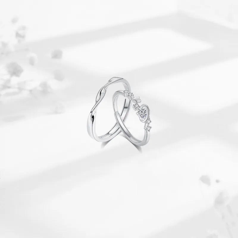 SEEPD Colored Glaze Zircon Ring Unisex-2