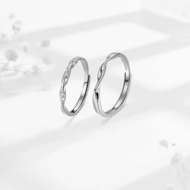 SEEPD Colored Glaze Zircon Ring Unisex-2