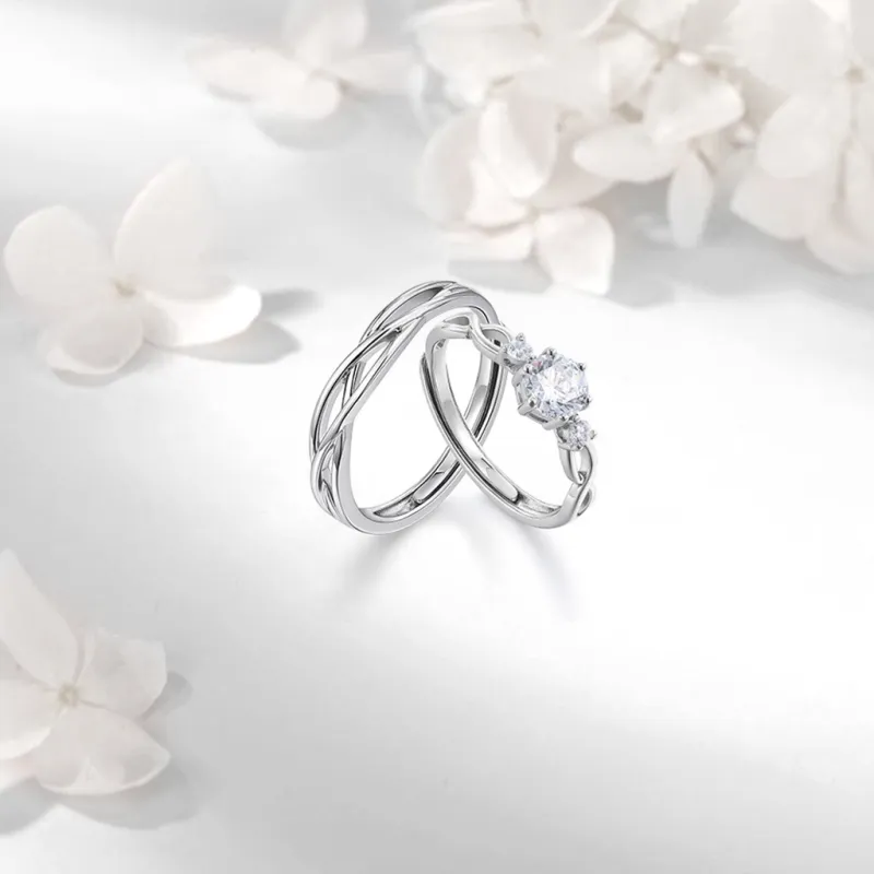 SEEPD Colored Glaze Zircon Ring Unisex-1