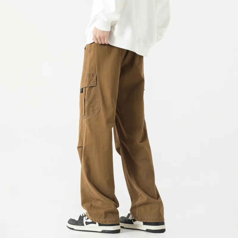 P8H9 Casual Pants Unisex Stone Gray-26