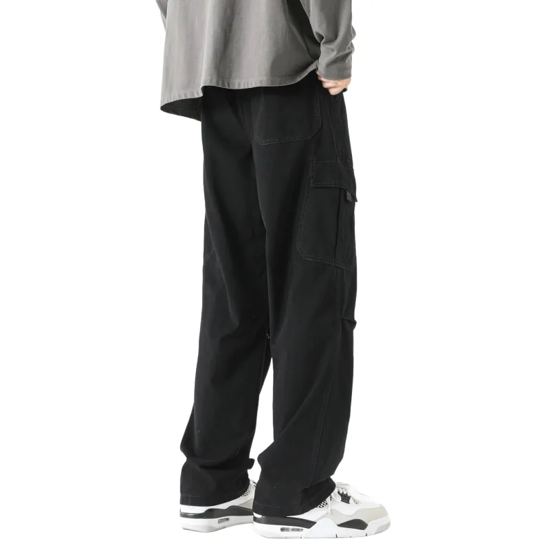 P8H9 Casual Pants Unisex Stone Gray-8