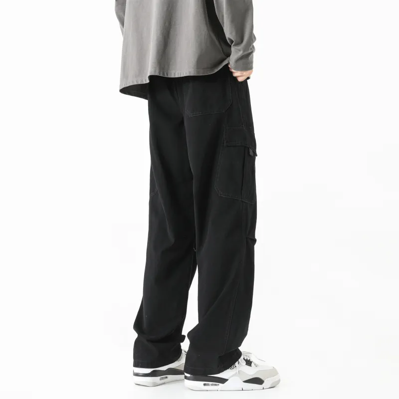 P8H9 Casual Pants Unisex Stone Gray-12