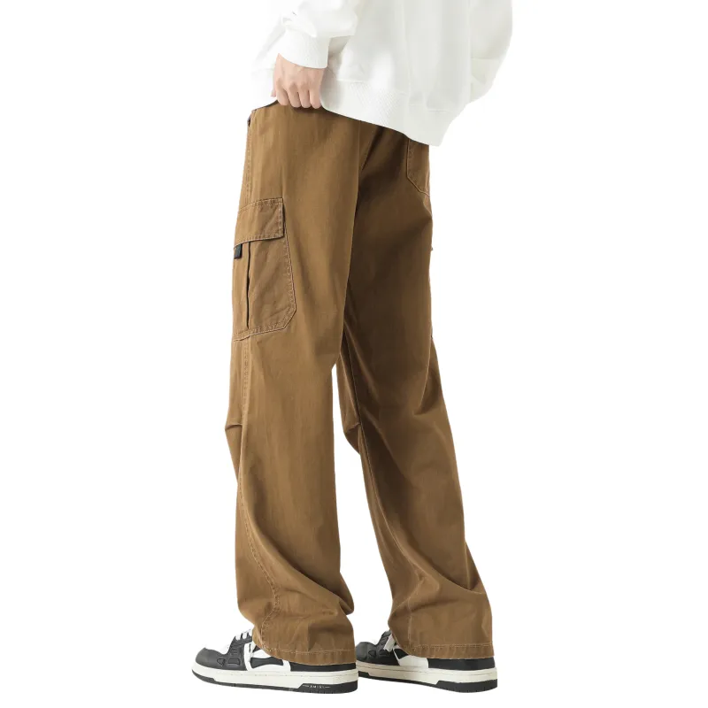 P8H9 Casual Pants Unisex Stone Gray-22
