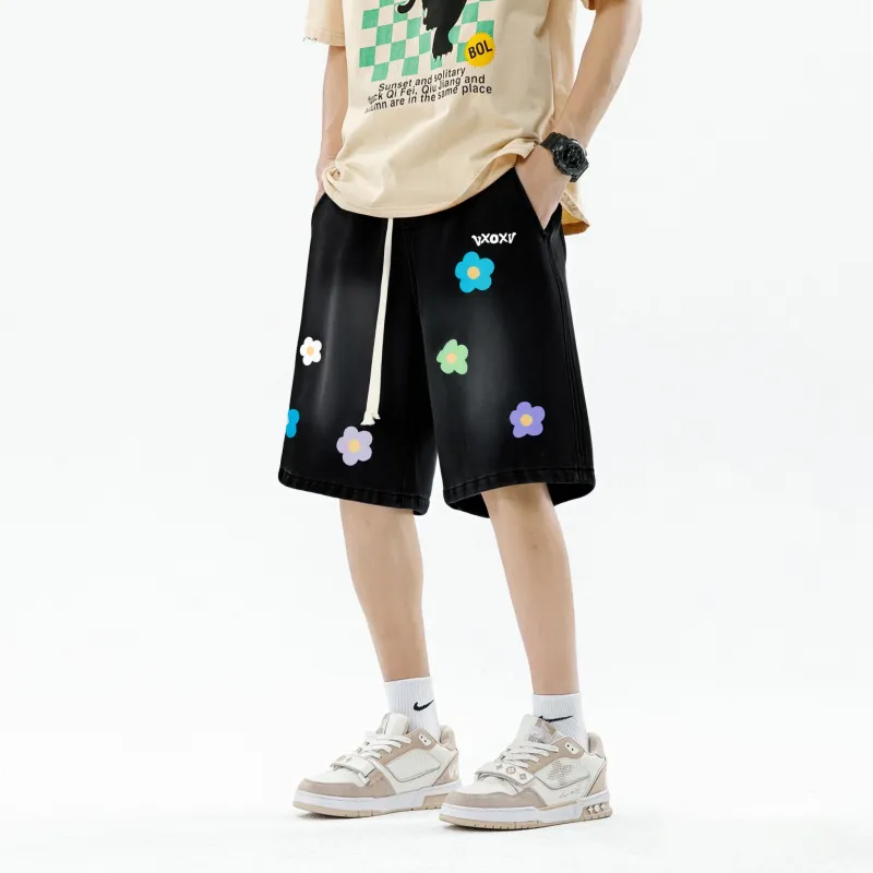 VXOXV Denim Shorts Unisex-3