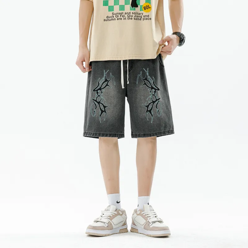 VXOXV Denim Shorts Unisex-10