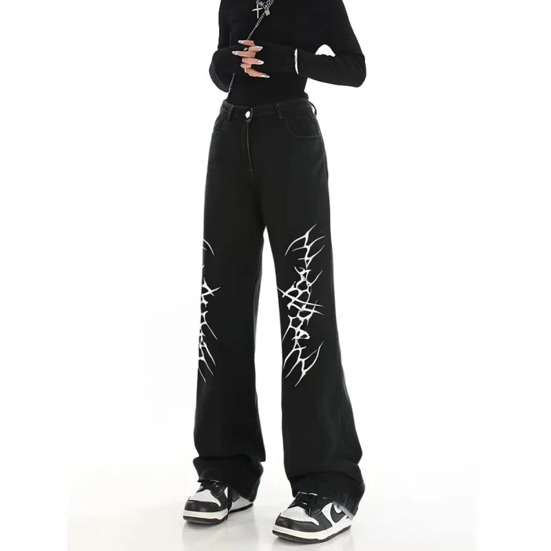 VXOXV Jeans Unisex Black-2