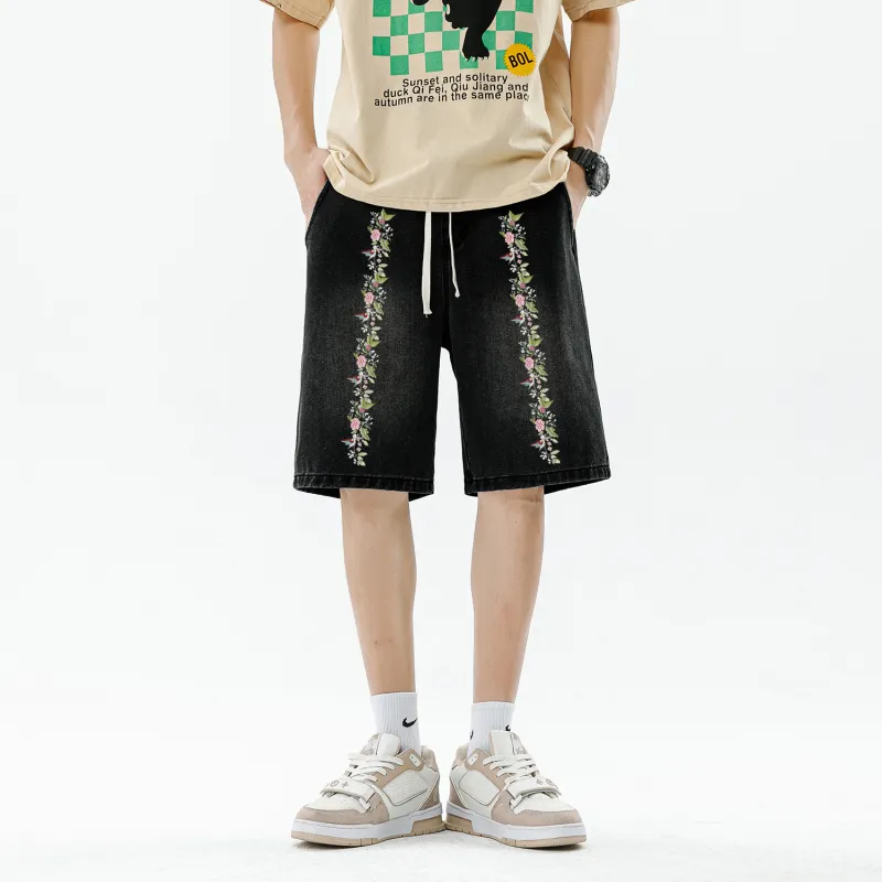 VXOXV Denim Shorts Unisex-2
