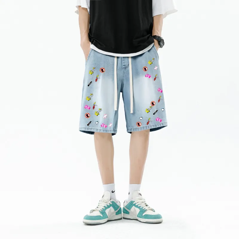 VXOXV Denim Shorts Unisex-7